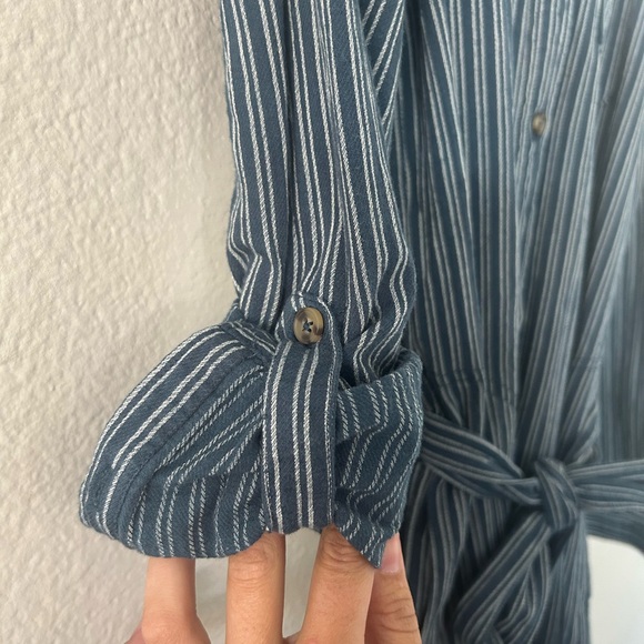 Anthropologie Blue and White Striped Dress - Picture 8 of 11